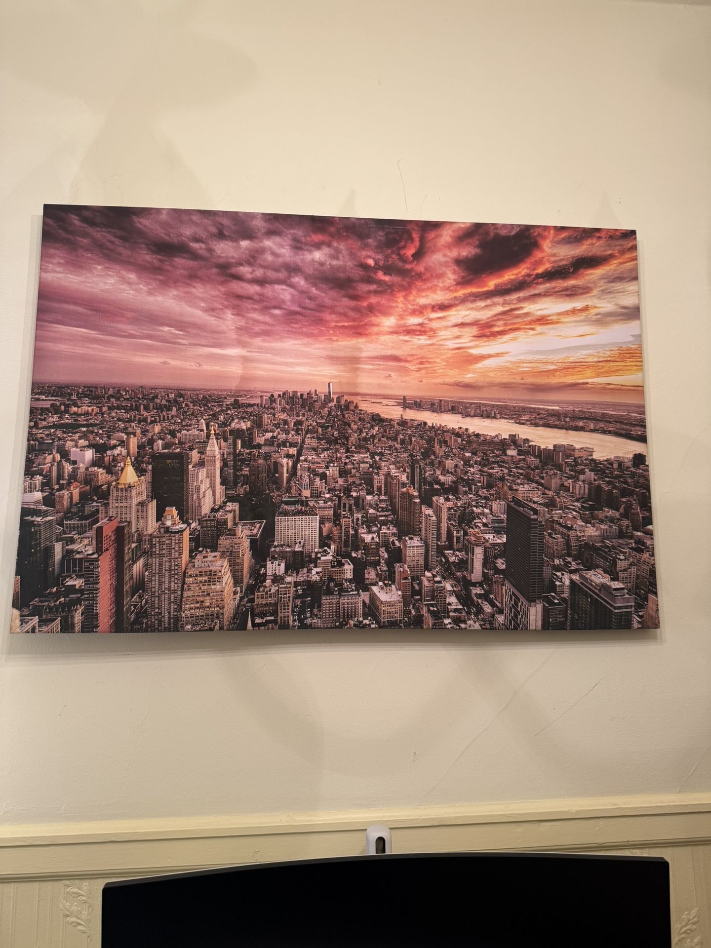 NYC Beautiful Sunset Canvas