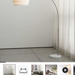 Crate & Barrel Meryl Arc Lamp 