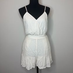 American Eagle Women's Beige Shorts Romper Jumper