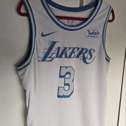 Nike Anthony Davis Los Angeles Lakers City Edition 2021 Authentic Jersey Size 52 Men's XL - Like New Condition - RARE