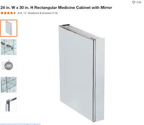 Brand New Medicine Cabinet With Mirror