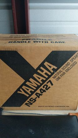New in box. Yamaha speakers. Black cabinet. Box has never been opened.