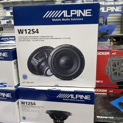 Alpine W12S4 12 Inch 750 Watts Subwoofer