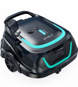 WYBOT A1 Cordless Pool Vacuum Robot for Above Ground Pool, Space Black Dual-Layer Filtration, Strong Suction, 130 Mins Runtime, Cleaning up to 1,100 S