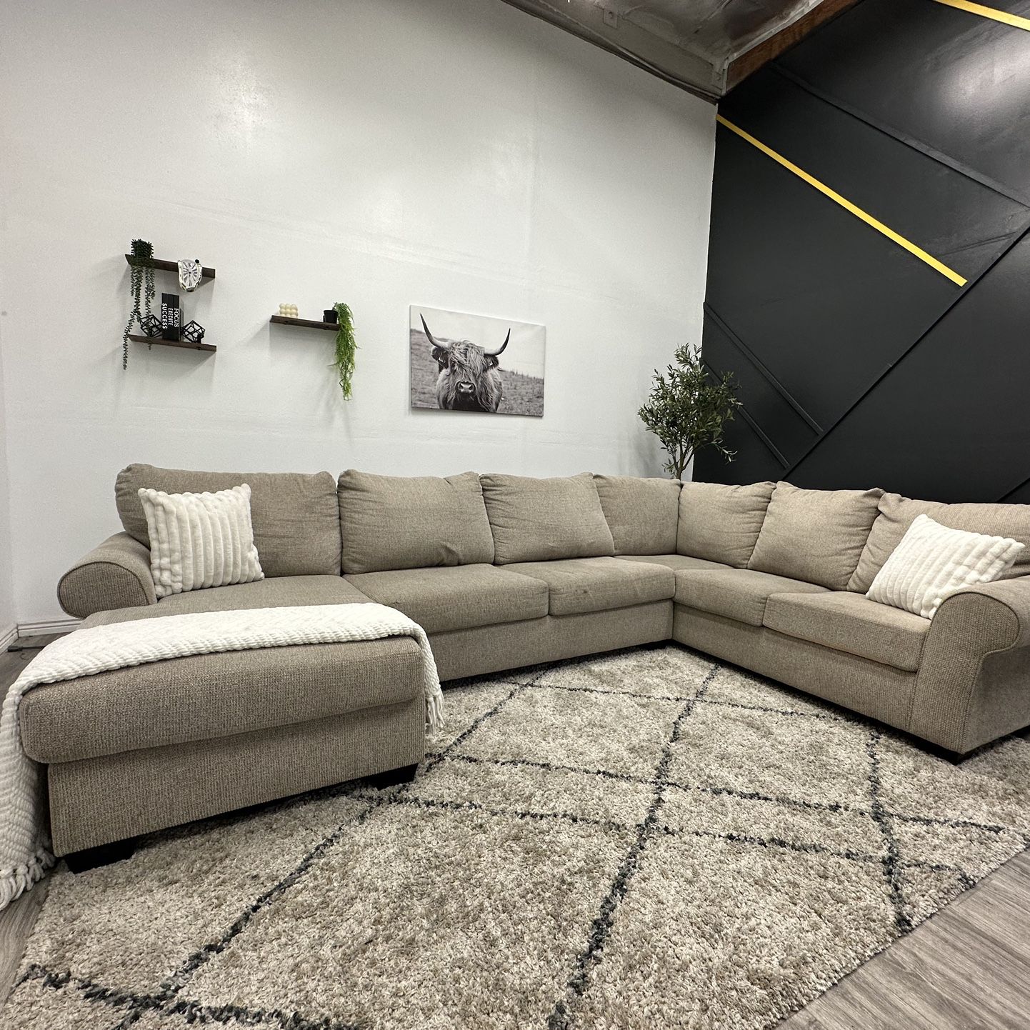 Large Sectional Couch - Free Delivery