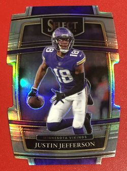 Justin Jefferson Silver Die Cut
