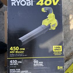 40v ryobi blower tool only