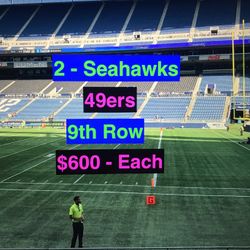 Seahawks 49ers Tickets
