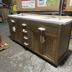 Bathroom Vanity With Double Zinc 