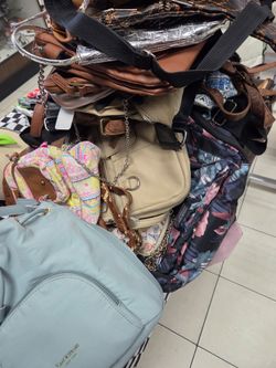 Over 40 handbags used