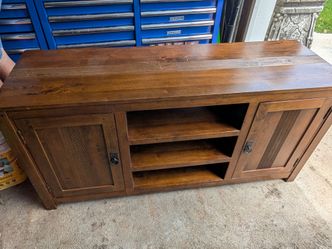 Pier 1 wood TV stand