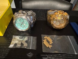 4 Men’s watches 2-51cm invitca 1-49cm ultra iwatch 1- standard iwatch - $600