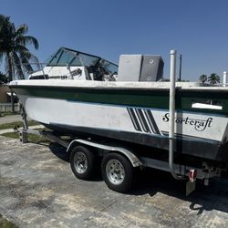 SPORTCRAFT BOAT + TRAILER 