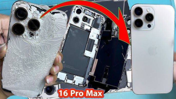 Houston iPhone 16 Pro Max Back Glass Shattered? Professional Laser Replacement & Frame Polish