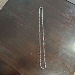 Figaro Sterling Silver Chain