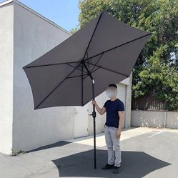 (New in box) $40 Outdoor 10ft Patio Umbrella with Tilt and Crank, Garden Market (Base not included) 