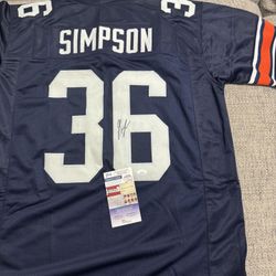 Jaylin Simpson Signed Autograph Custom Jersey - JSA Coa - Auburn Tigers