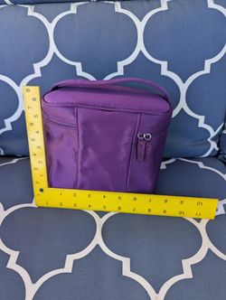 Purple Crabtree And Evelyn Makeup Bag