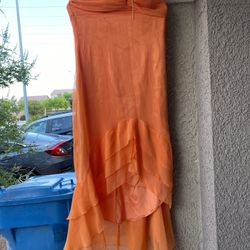Orange High Low Sundress