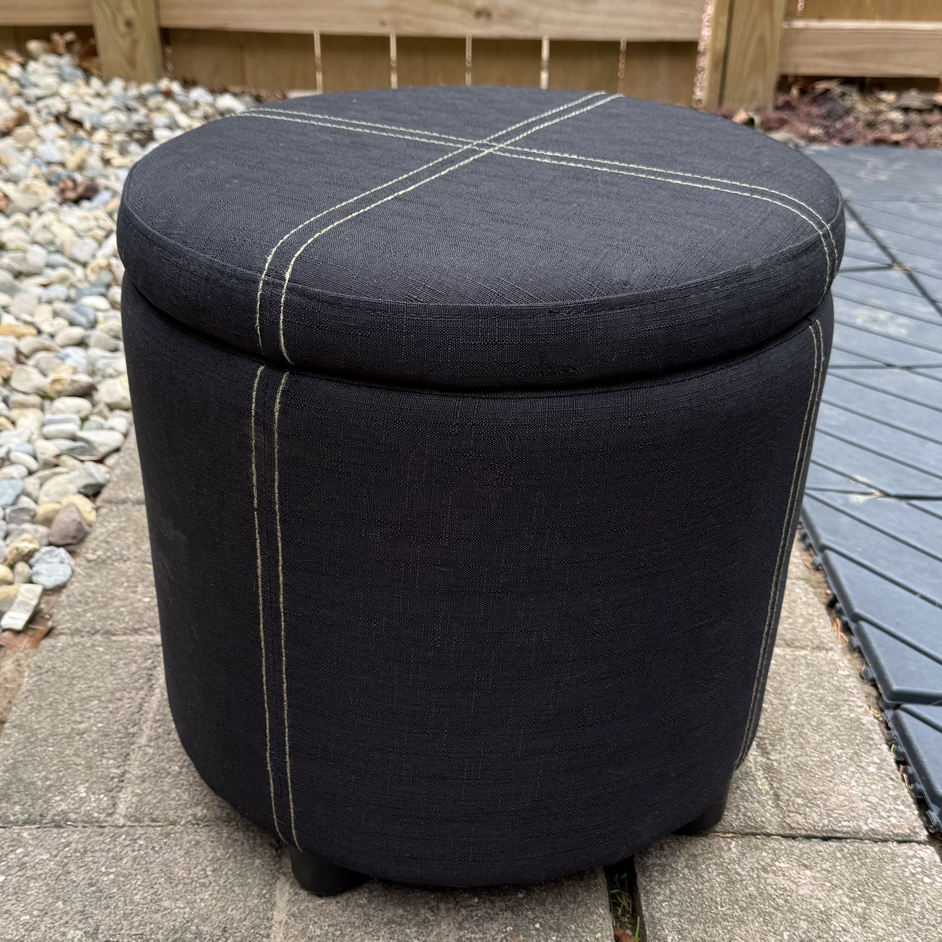 Storage Ottoman w/ Removable Top