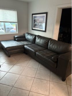 Sofa -sectional faux leather
