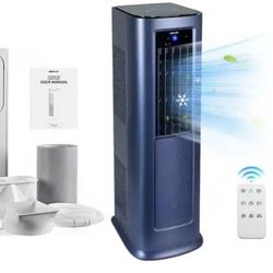 9,000 BTU (12,000 BTU ASHRAE) Portable Air Conditioner Cools 900 sq.ft. with Heat, Dehumidifier, AC unit with Remote