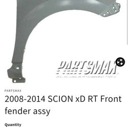 Front Passenger Fender Brand New 