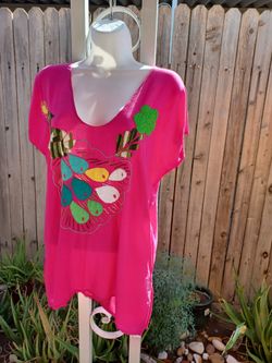 Blusa De Povo Real Bordado Talla M