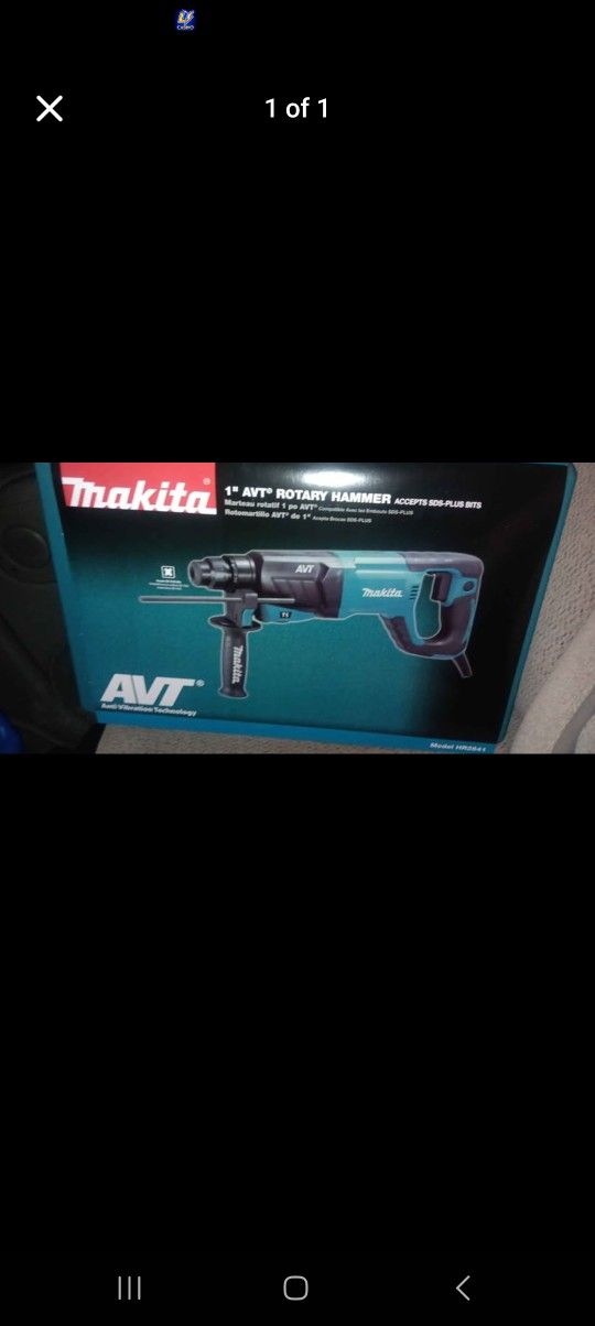 MAKITA AVT 1" SDS ROTARY HAMMER DRILL$150 NEW