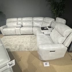 Leather Sectional Sofa 