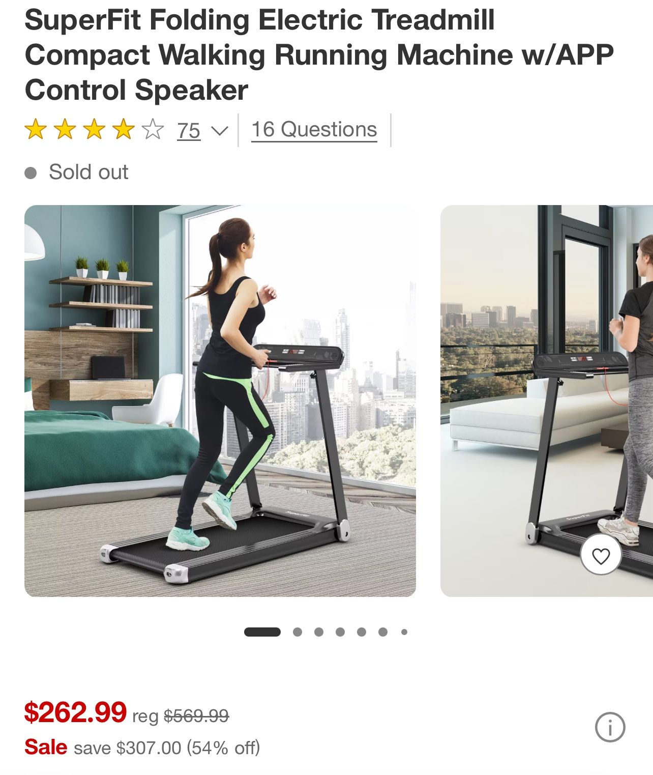 SuperFit walking pad With Built In Speaker