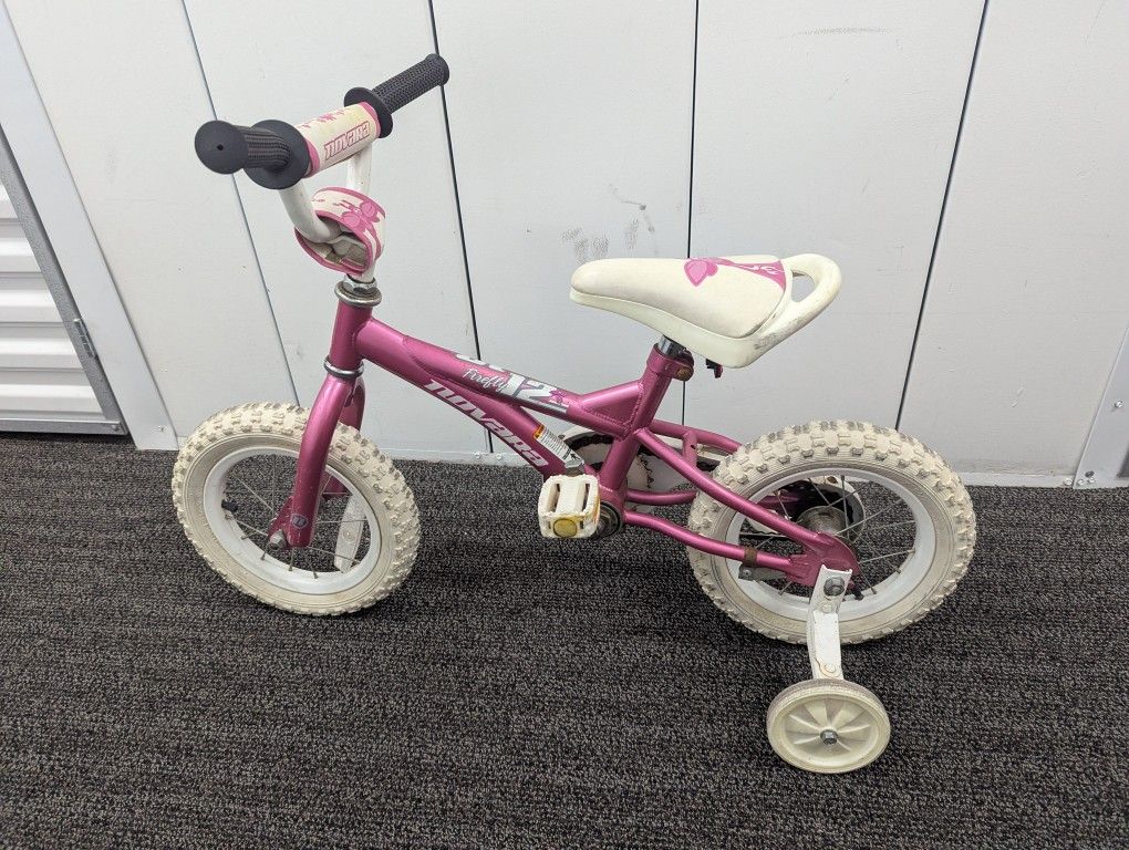 Pink Novara Firefly 12” Bike with Training Wheels