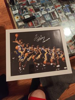 Tim Hardaway Signed Picture 16x20