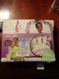 Disney Princess and The Frog Twin sheet set