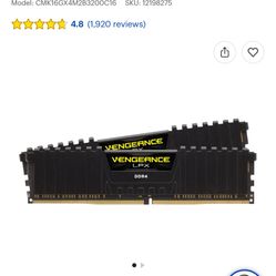 CORSAIR - VENGEANCE LPX 16GB (2x8GB) DDR4 3200MHz RAM
