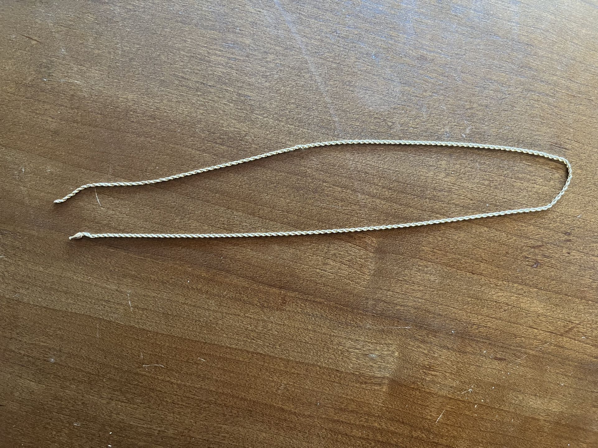 10k Gold Rope Chain ( Broken)