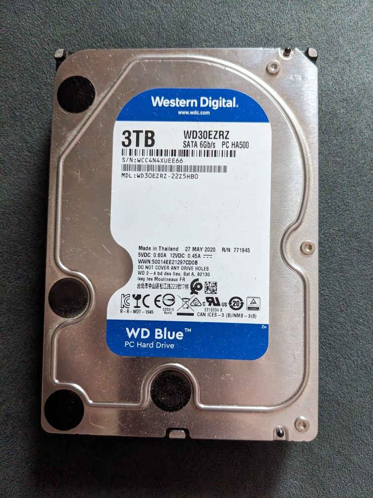 3tb WD Internal Hard Drive 