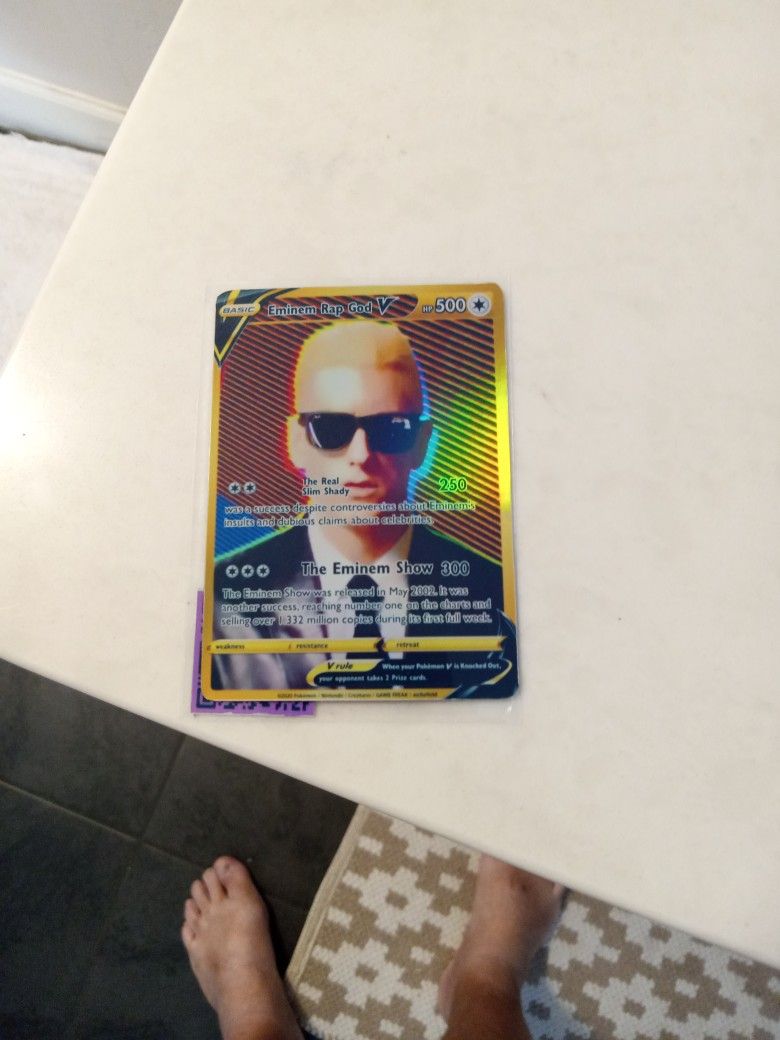 Eminem RAP GOD V Pokemon Card
