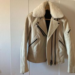 Rag & Bone White Leather Jacket