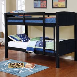 Twin Bunk Bed Frame With Mattress Litera Con Colchónes