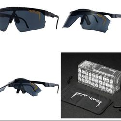 New Flip Up Pit Viper Sunglasses With Accessories 