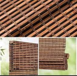 LazBlinds Cordless Bamboo Roman Shades for Windows