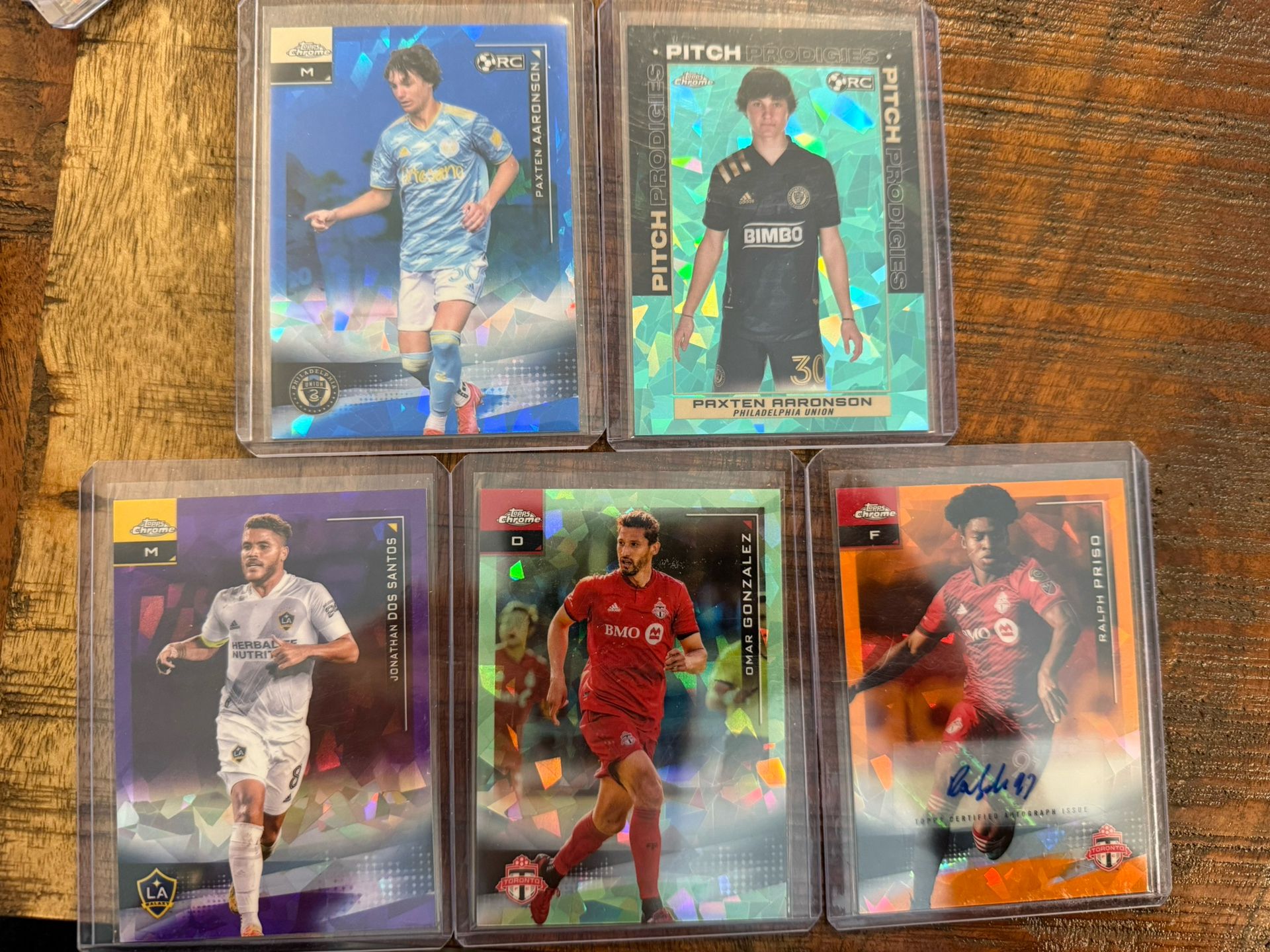 2021 Topps Chrome MLS Lot (5 Cards)