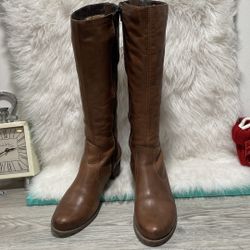 Remonte tall brown leather boots size 41 / 10.5