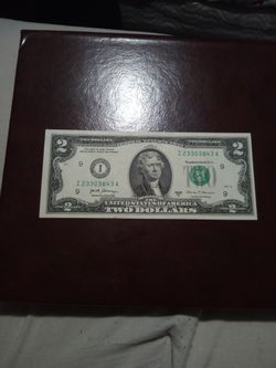 🇺🇸"$2. Dollar Bill…(33-38-43) Series Off Alignment. (2017)