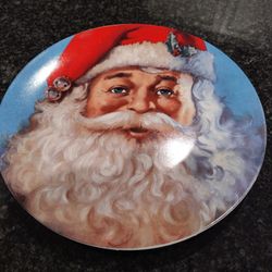 Ceramic Santa Plate, Cookies for Santa