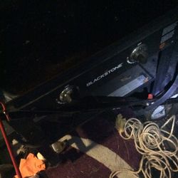 Black Stone Grill And Propane Tank To