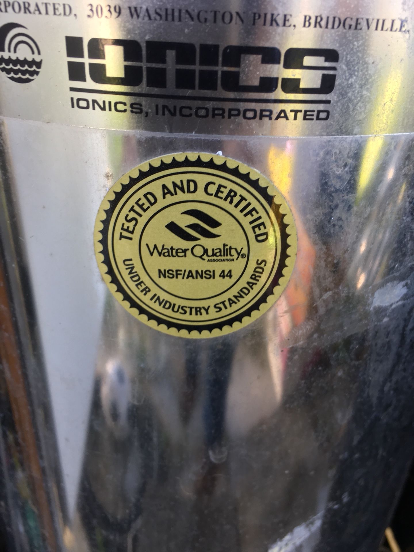 Ionics water softener