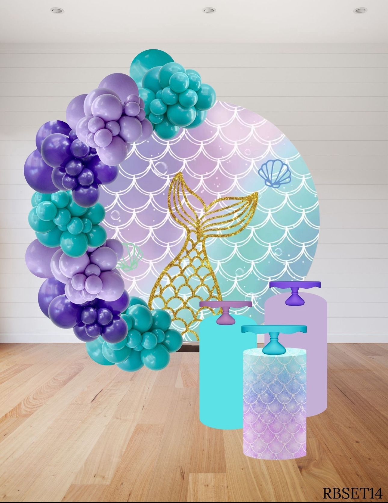 Mermaid-Themed Party Setup