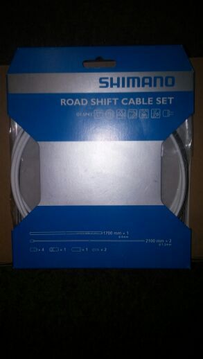 Shimano Road Cable and sleeve White 2015